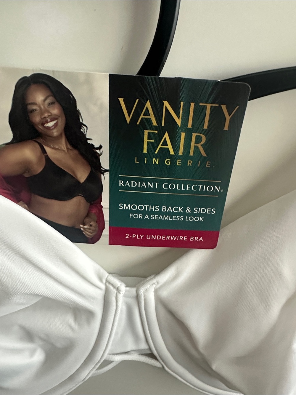 Vanity Fair Radiant Women's Underwire Bra - 2-Ply Back and Side Smoothing 40C - Picture 7 of 13